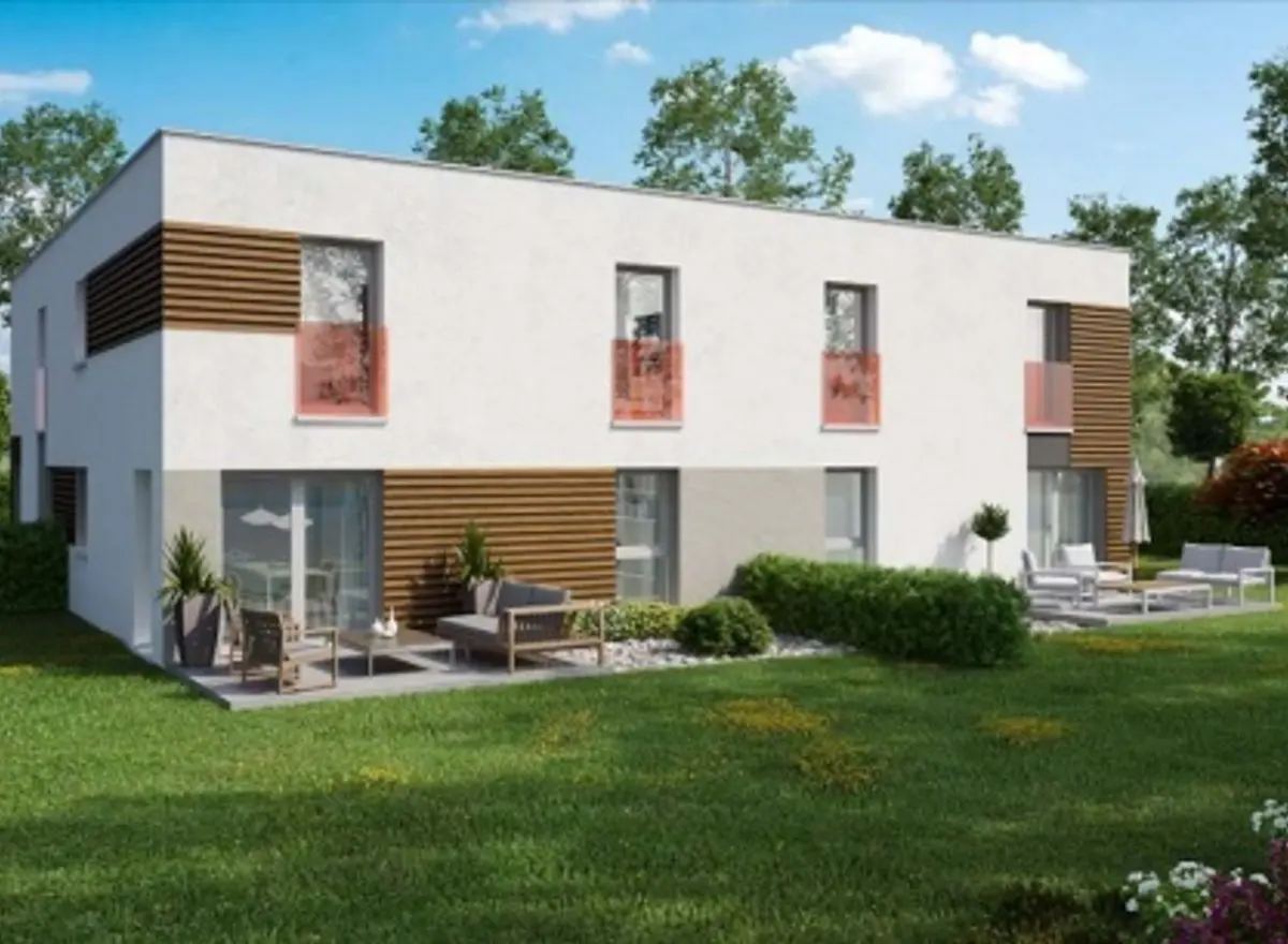 Duplex-jardin (T4 ou T5) au pied de la colline de Pfastatt, photo n° 1